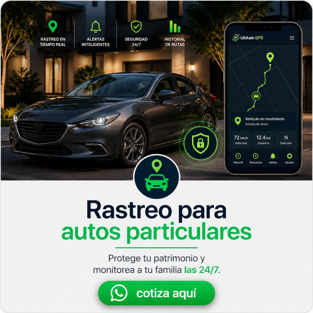 Rastreo GPS para autos particulares